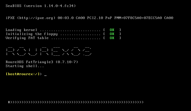 system booting and kernel start