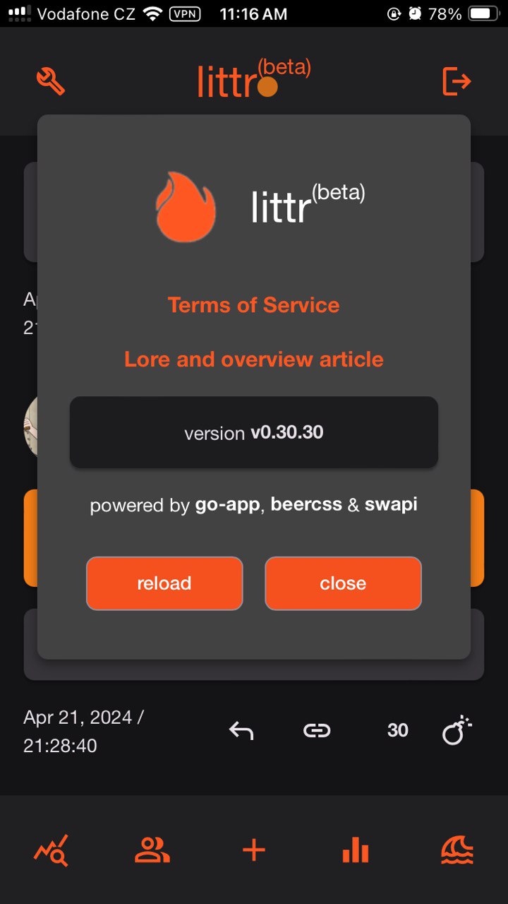 version v0.30.30, 2024, live mode indicator